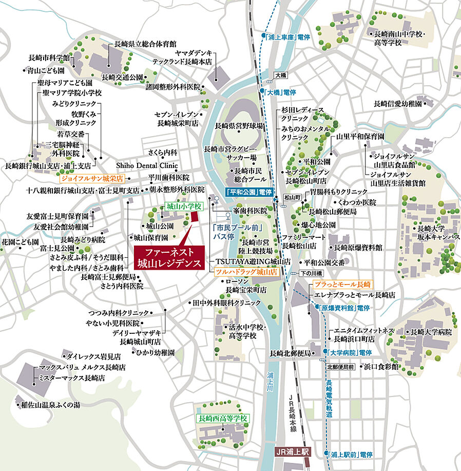 ファーネスト城山レジデンス：案内図