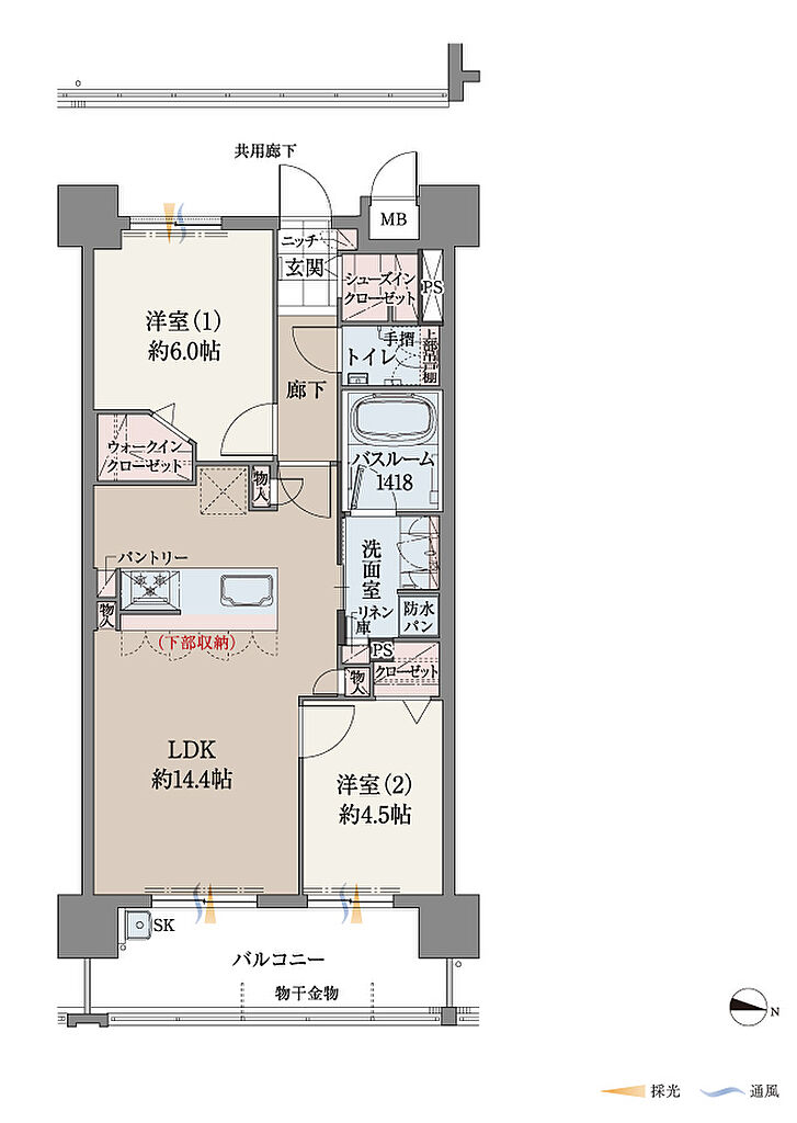 ファーネスト城山レジデンス 間取り C
