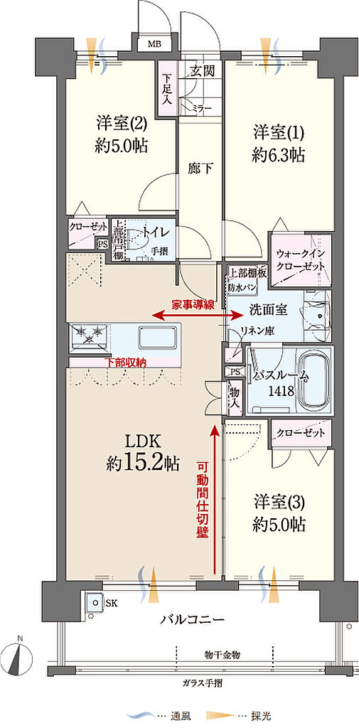ファーネスト博多南駅グレイス 間取り B