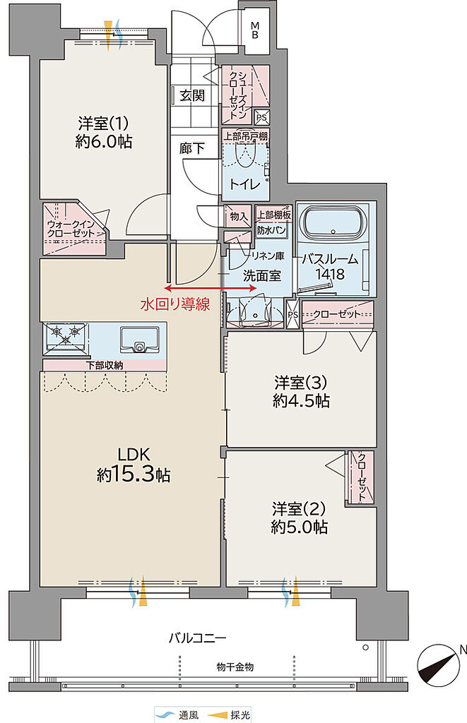 ファーネスト郡元レジデンス 間取り D