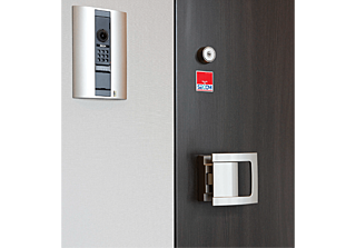 クリーンリバーフィネス平岸ステーションサイド セキュリティロック＆Wロック・防犯対策サムターンの玄関ドア