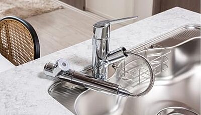 浄水器一体型シャワー混合水栓