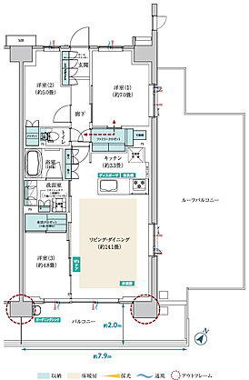メイツ昭島 間取り D-Er
