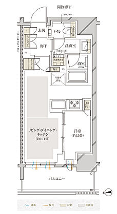 プレティナレジデンス浅草 間取り B2
