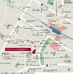グランドパレス大分駅南タワー 現地案内図