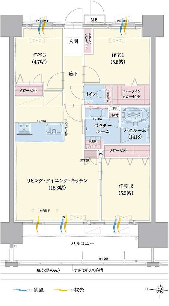 グランドパレス佐賀城内 間取り B
