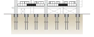 グランドパレス飯塚 建物全体をしっかり支える強固な基礎