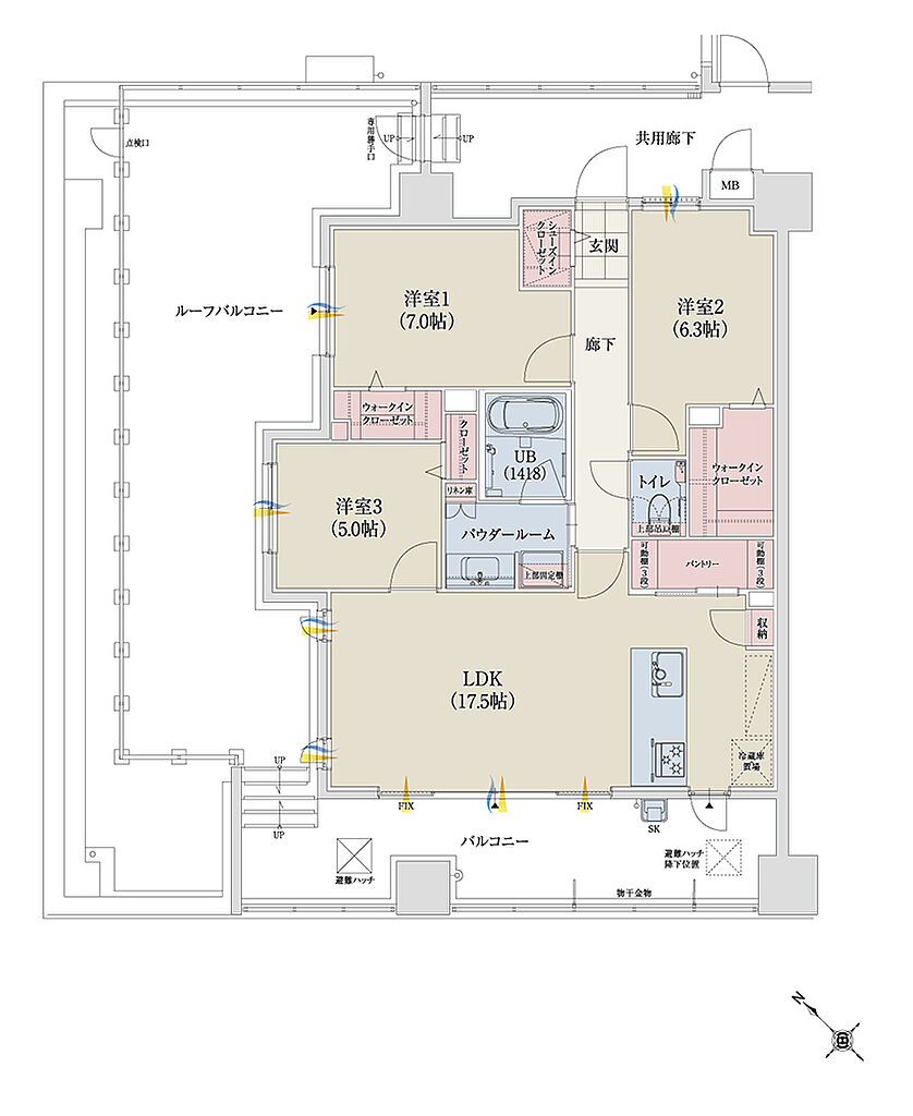 グランドパレス春日静邸 間取り G