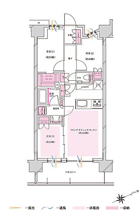プレシス立川パークフロント 間取り 【第2期4次】B