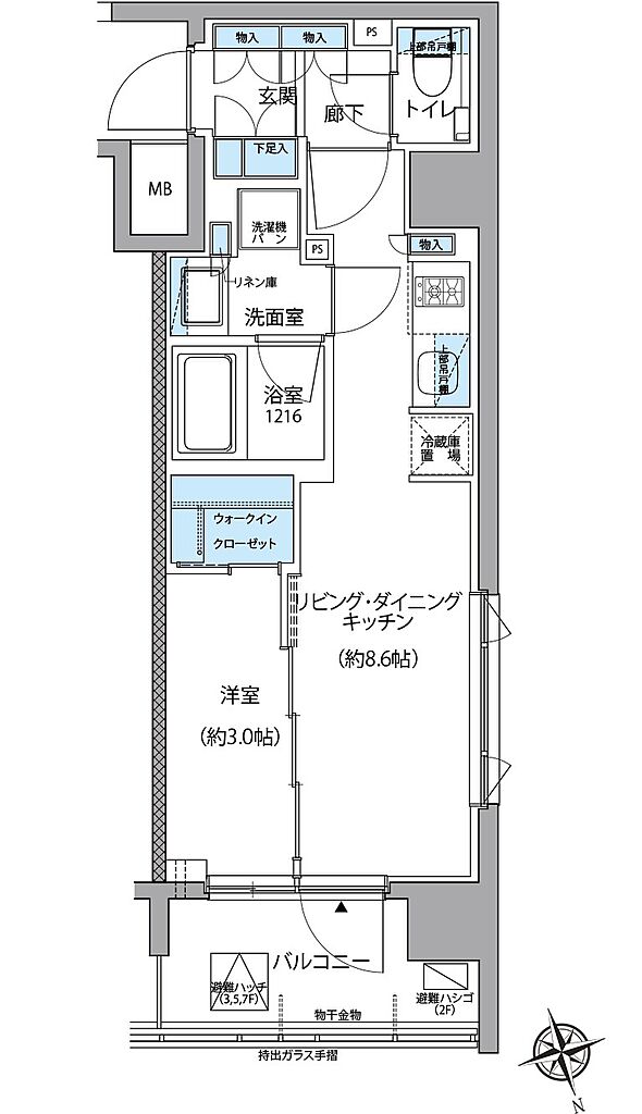 プレシスヴィアラ清瀬 間取り 【先着順】E