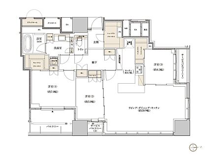レグナスタワー新梅田 間取り 【第3期1次】E-91O