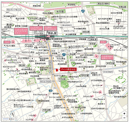 プレシス熊谷末広 現地案内図