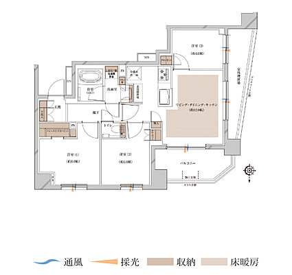 プレシス北浦和WEST 間取り 【第1期】A