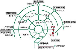 プレシス一之江ザ・コート アクセス図