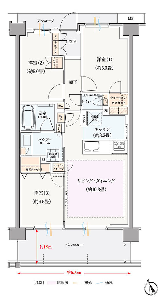 ヴィークコート蕨南町桜並木 間取り C