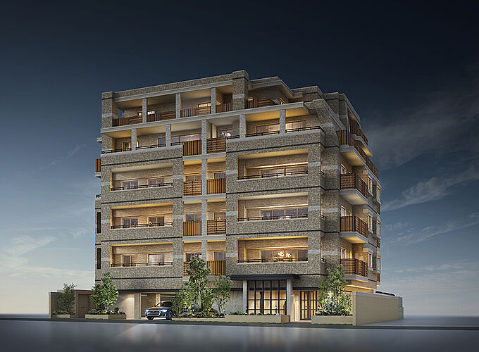 フリーディア大濠公園レジデンス 外観完成予想CG