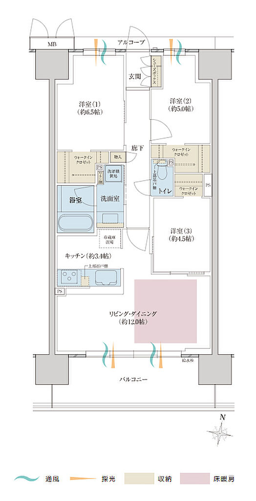 （仮称）ドンピシャ！マンションプロジェクト 間取り C2