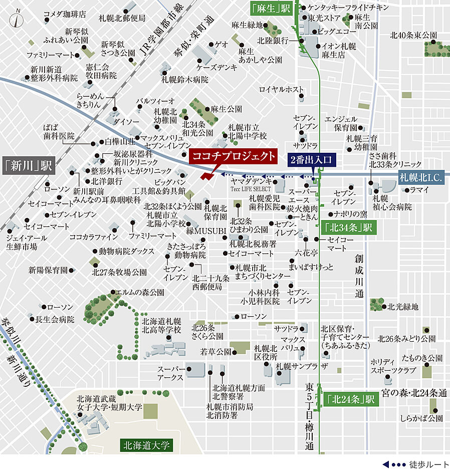 ココチプロジェクト：案内図