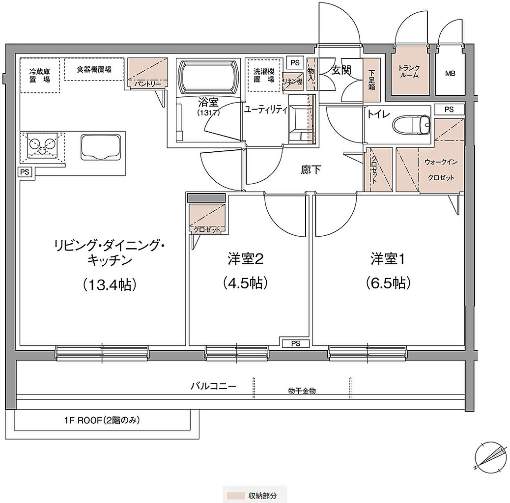 ココチプロジェクト 間取り B