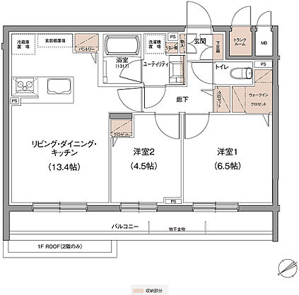 ココチプロジェクト 間取り B