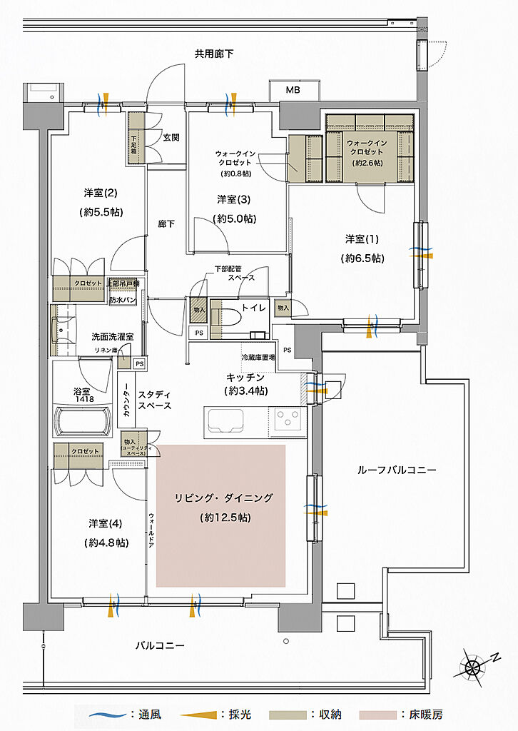 ジオ武蔵小金井 間取り O4r