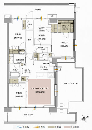 ジオ武蔵小金井 間取り O4r