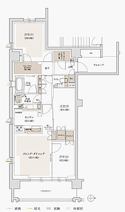 ジオ東小金井 間取り K