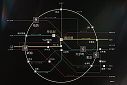 ジオ飯田橋 アクセス図
