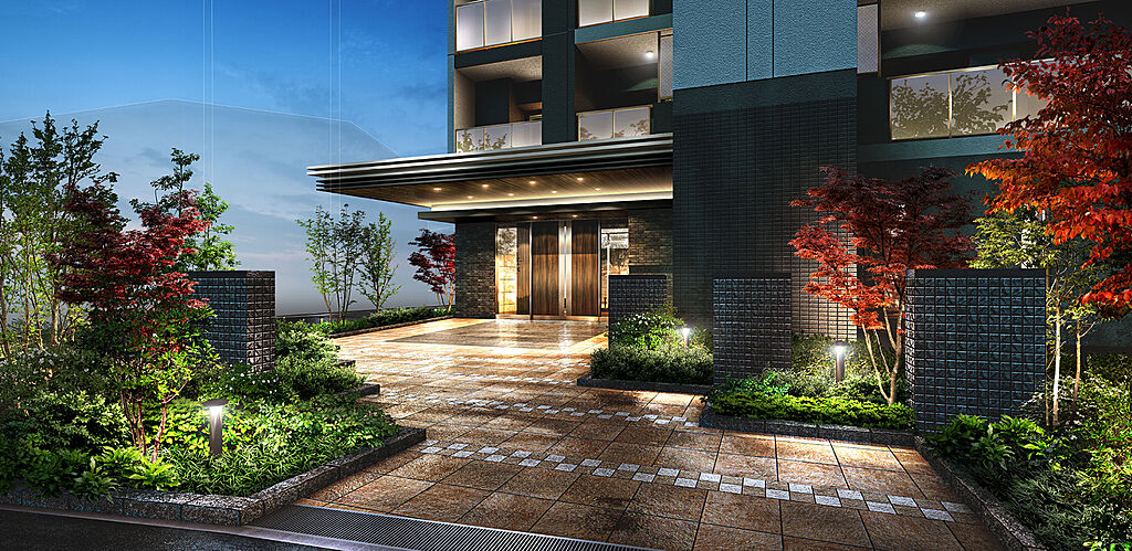 クレアホームズ上の橋 エントランスアプローチ完成予想CG