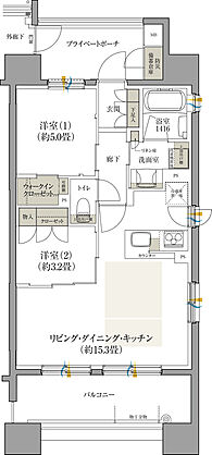 クレアホームズ フラン仙台 MID ARENA 間取り 【第3期2次】I【MENU2】