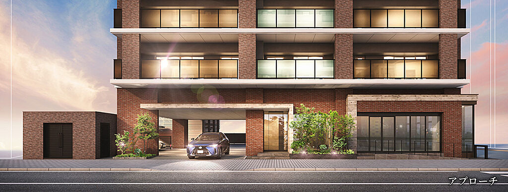 オーヴィジョン大学病院前 アプローチ完成予想図