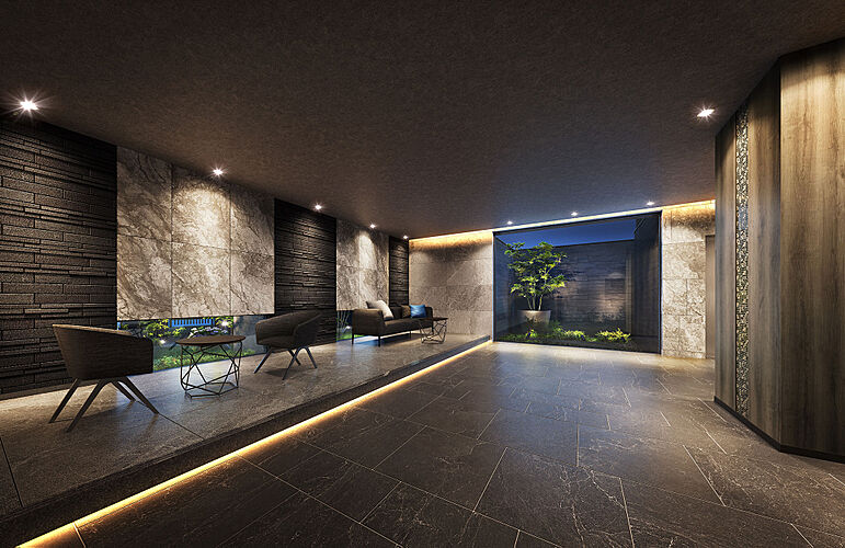 オーヴィジョン山口中央 ラウンジ完成予想図