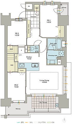 ロイヤルガーデン倉敷駅東 間取り 81D