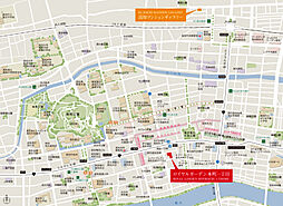 ロイヤルガーデン本町一丁目 現地案内図