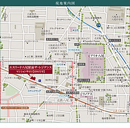 エスリード ザ・ジスタス八尾桜ヶ丘 現地案内図