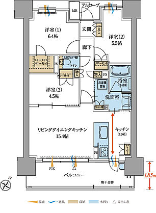 プレイズ菊川駅前 間取り D