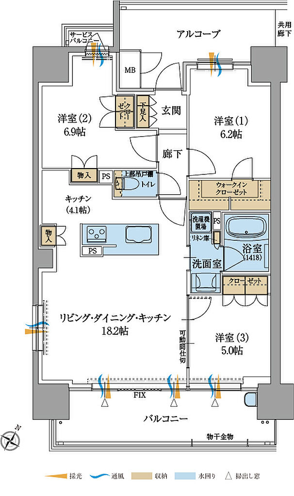 プレイズ菊川駅前 間取り G