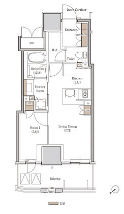 ローレルタワー名古屋千種 間取り B