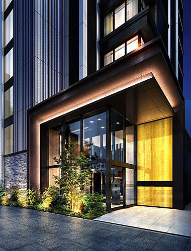 ローレルコート一社駅前 エントランスアプローチ完成予想図