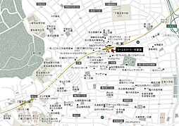 ローレルコート一社駅前 現地案内図