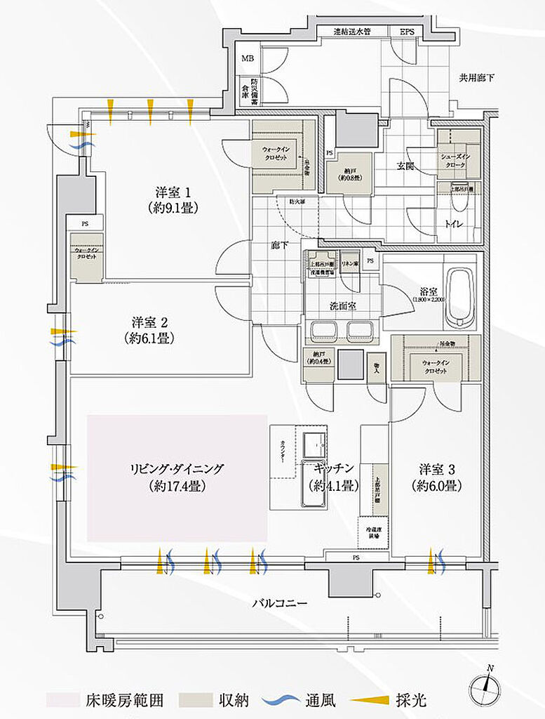 ローレルコート一社駅前 間取り G【PREMIUM PLAN】