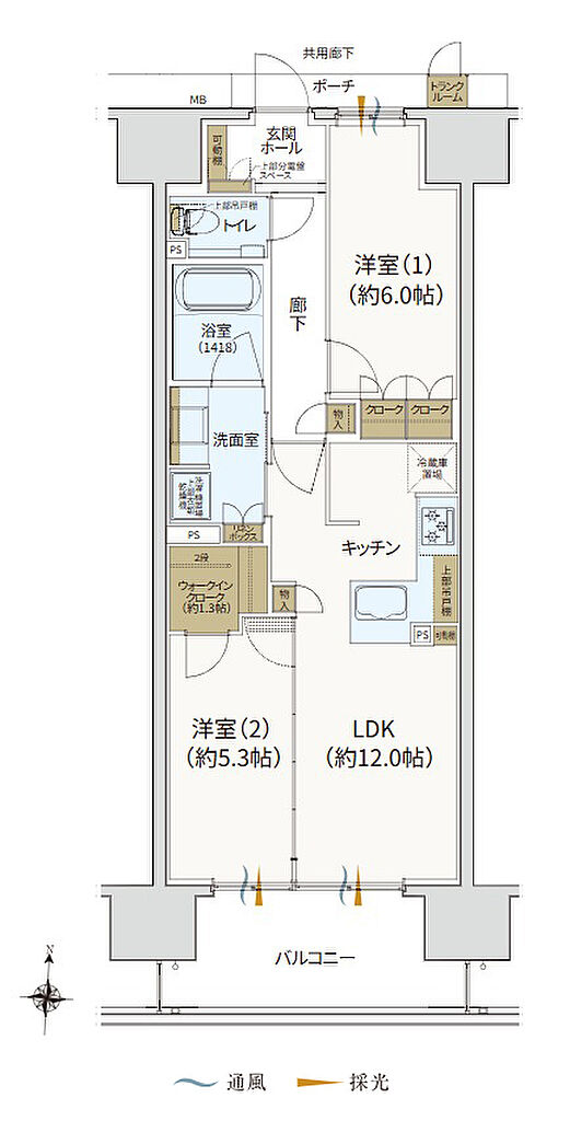 ブライトタウン西伊場 間取り B