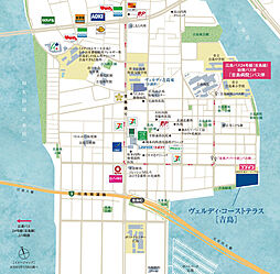 ヴェルディ・コーストテラス[吉島] 現地案内図