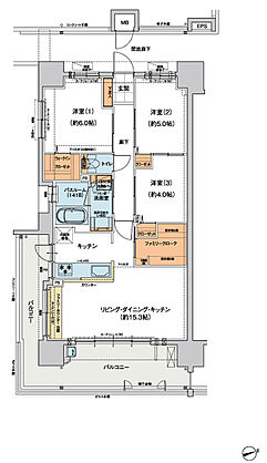 ヴェルディ・ステーションタワー天神川 間取り K