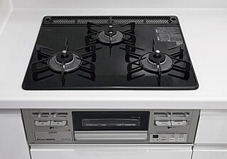 トーレ・ヴェルディ［西町］ ガラストップ3つ口ガステーブル