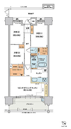 ヴェルディ蔵王公園 間取り B