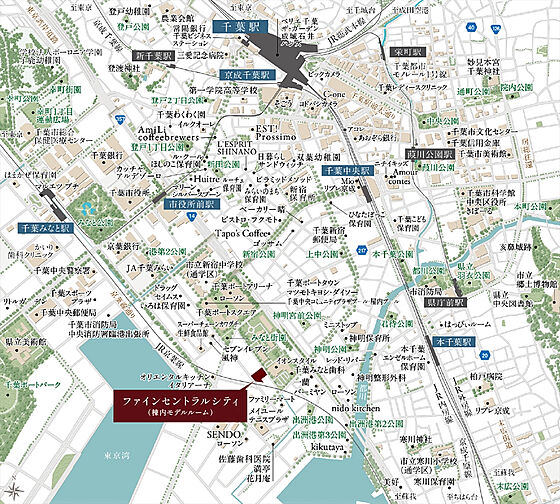 ファインセントラルシティ 現地案内図