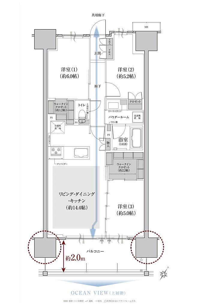 ファインセントラルシティ 間取り C1b