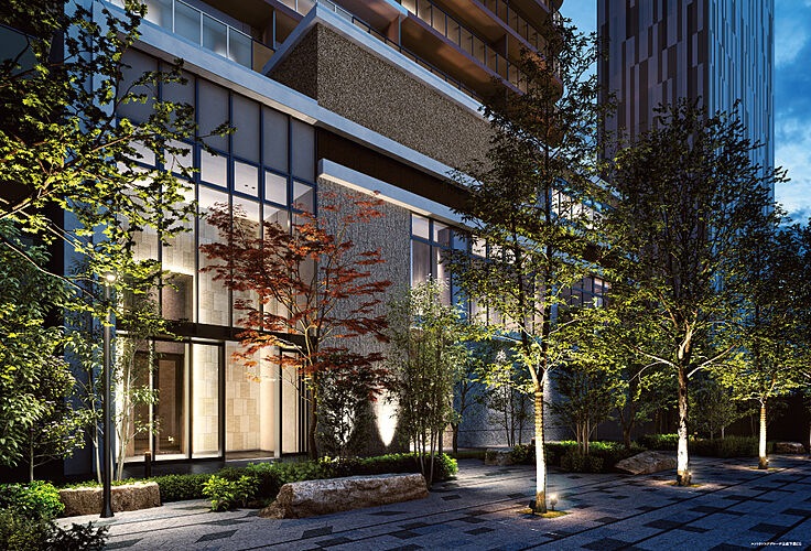 ザ・ファインタワー八王子 エントランスアプローチ完成予想CG