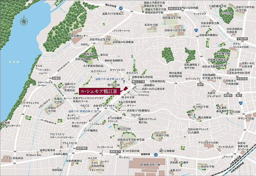 ル・シェモア鴨江III：案内図